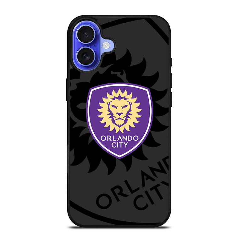ORLANDO CITY SC MLS BLACK iPhone 16 Case Cover