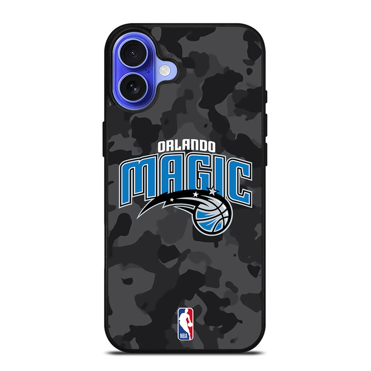 ORLANDO MAGIC BLACK CAMO iPhone 16 Case Cover