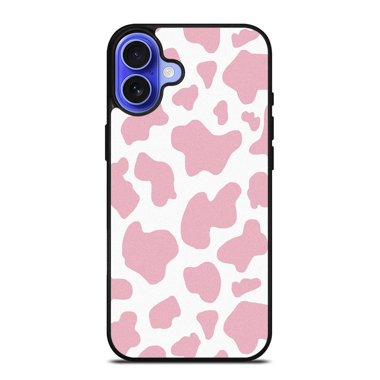 PINK COW PATTERN iPhone 16 Case Cover