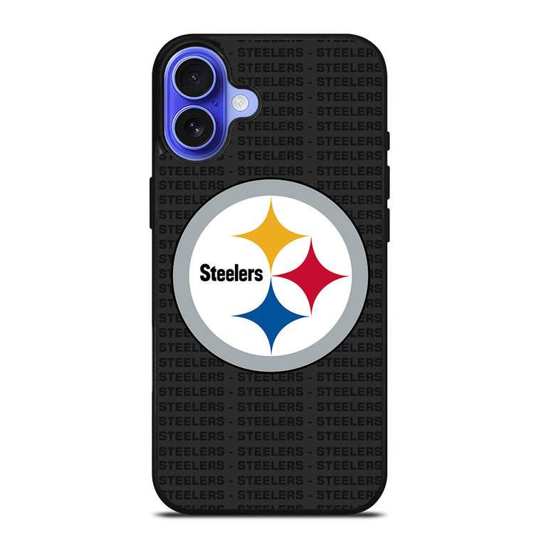PITTSBURGH STEELERS FOOTBALL TEXT iPhone 16 Case Cover