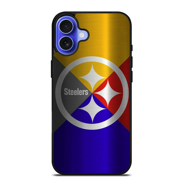 PITTSBURGH STEELERS NFL FOOTBALL METAL iPhone 16 Case Cover