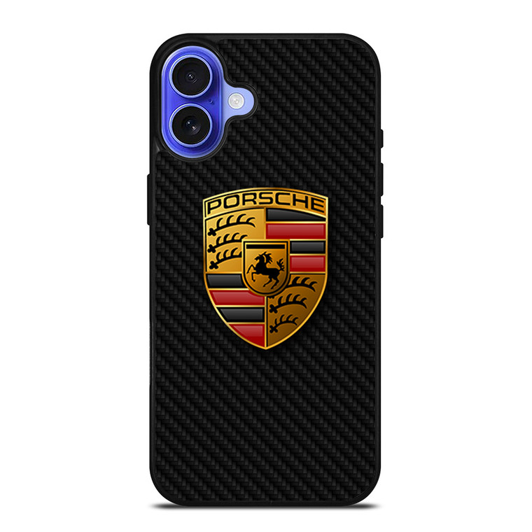 PORSCHE AUTOMOBILE CARBON FIBER iPhone 16 Case Cover