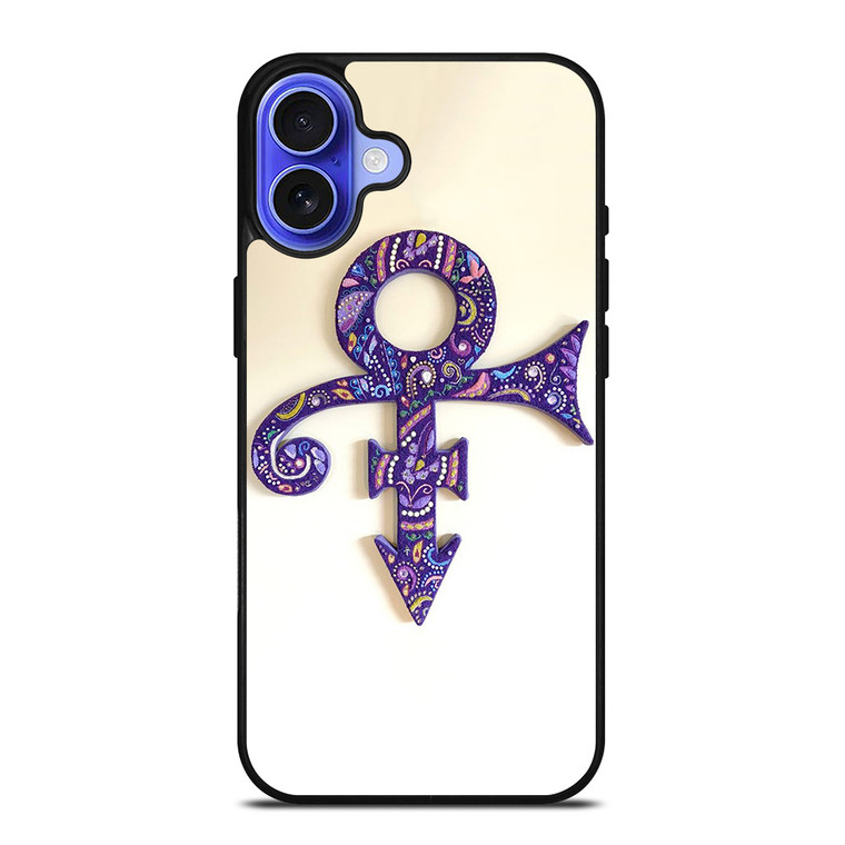 PRINCE PURPLE ART LOGO iPhone 16 Case Cover