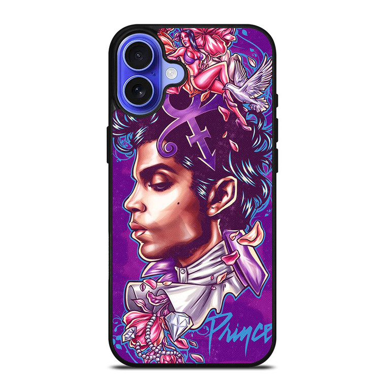 PRINCE PURPLE ART iPhone 16 Case Cover