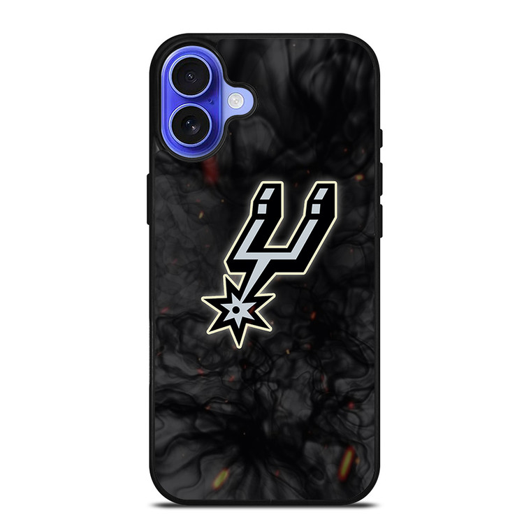 SAN ANTONIO SPURS BASKETBALL NBA FIRE iPhone 16 Case Cover