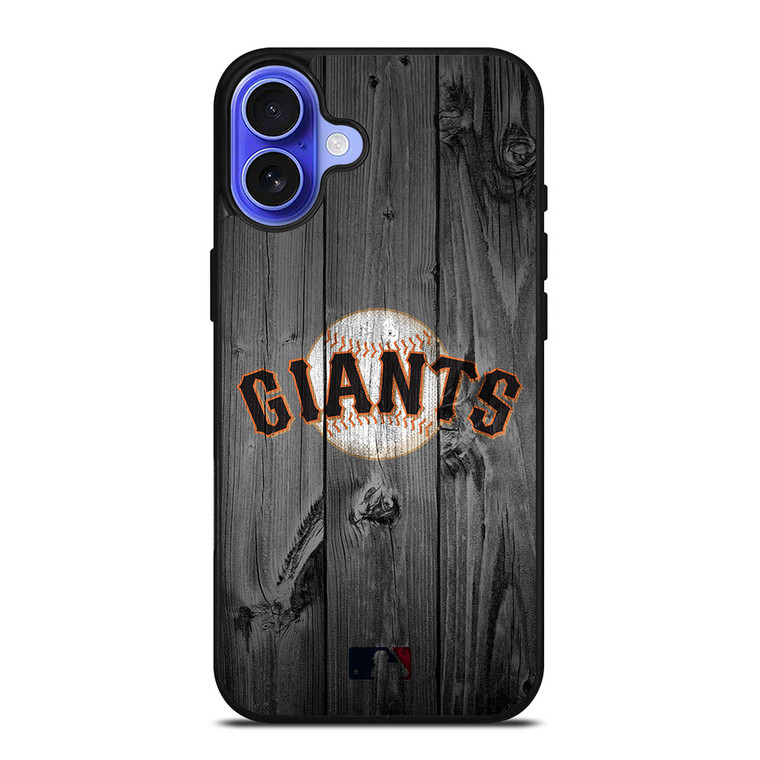 SAN FRANCISCO GIANTS BASEBALL MLB WOOD LOGO iPhone 16 Case Cover SAN FRANCISCO GIANTS BASEBALL MLB WOOD LOGO iPhone 16 Case Cover
