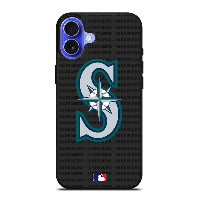 SEATTLE MARINERS BASEBALL BLACK iPhone 16 Case Cover