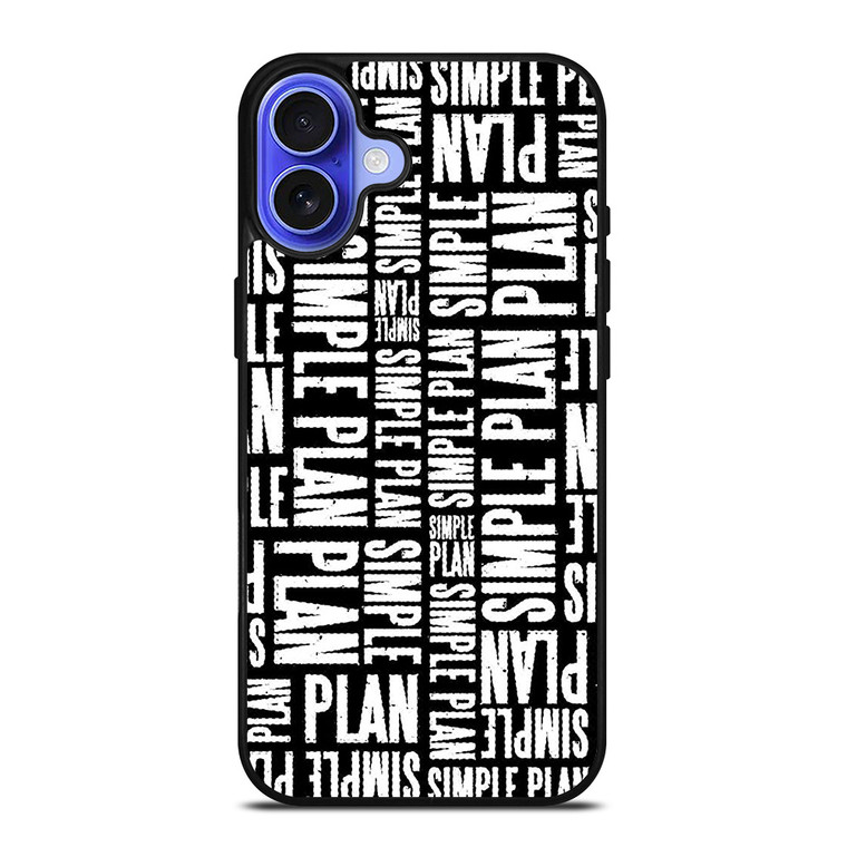 SIMPLE PLAN ROCK BAND LOGO iPhone 16 Case Cover