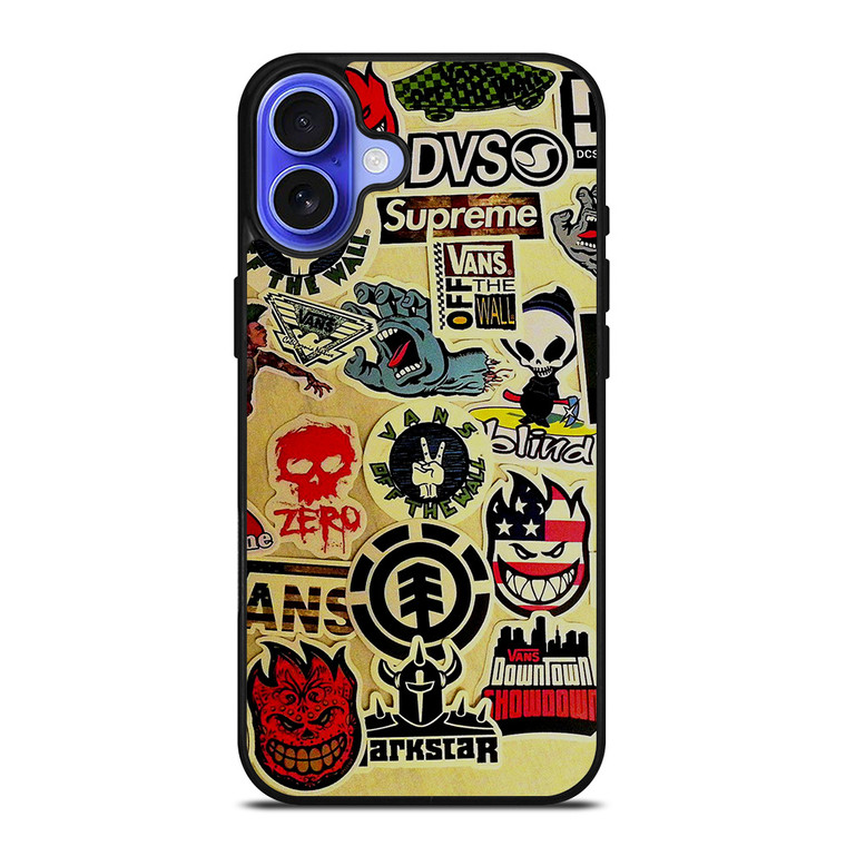 SKATEBOARDS BRAND BOMB iPhone 16 Case Cover