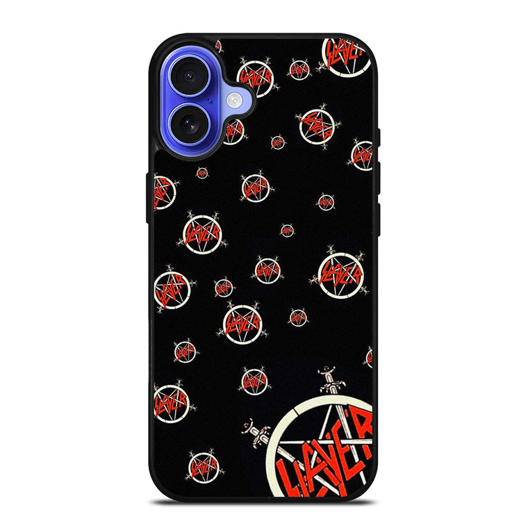 SLAYER ROCK BAND PATTERN iPhone 16 Case Cover
