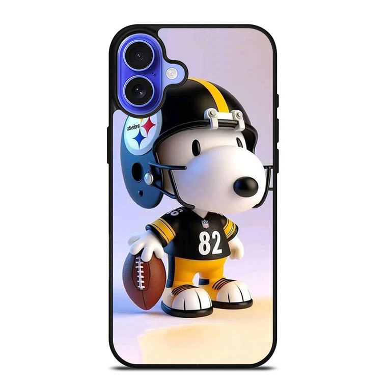 SNOOPY PITTSBURGH STEELERS FOOTBALL iPhone 16 Case Cover