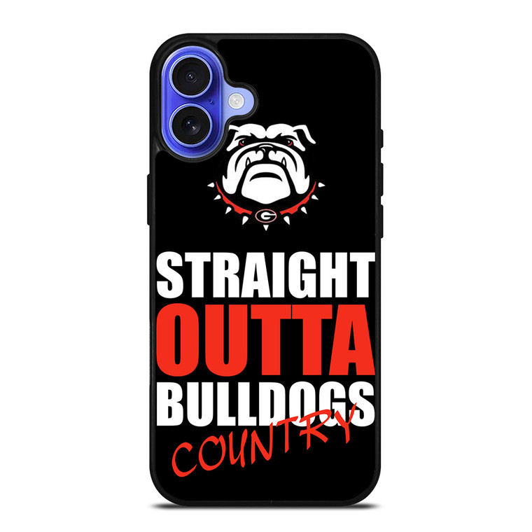 STRAIGHT OUTTA GEORGIA BULLDOGS iPhone 16 Case Cover