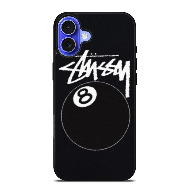STUSSY FUZZY 8 BALL POOL iPhone 16 Case Cover