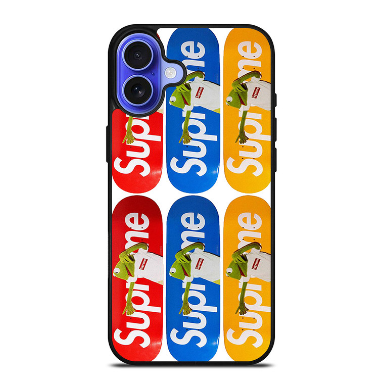 SUPREME SKATEBOARDS KERMIT FROG iPhone 16 Case Cover