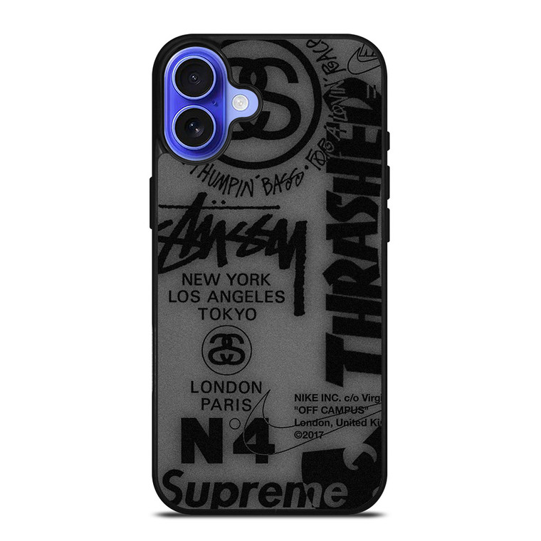 SUPREME STUSSY HYPEBEAST iPhone 16 Case Cover