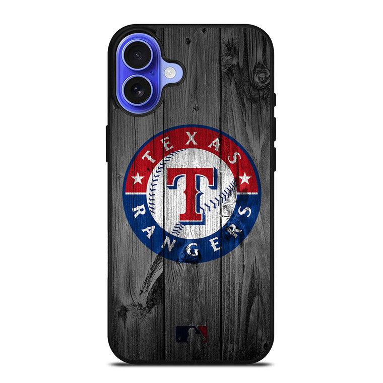 TEXAS RANGERS BASEBALL MLB WOOD LOGO iPhone 16 Case Cover