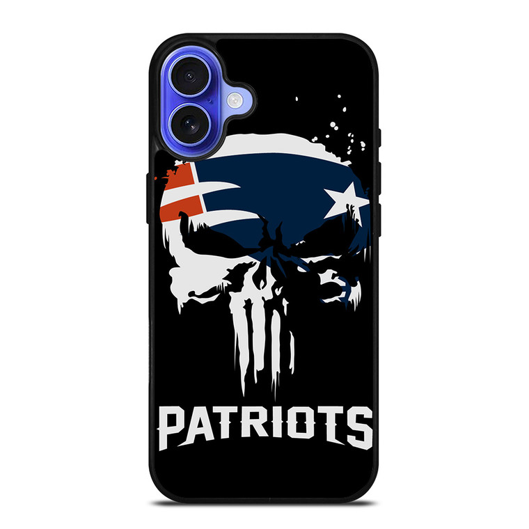 THE PUNISHER X NEW ENGLAND PATRIOTS NFL FOOTBALL iPhone 16 Case Cover