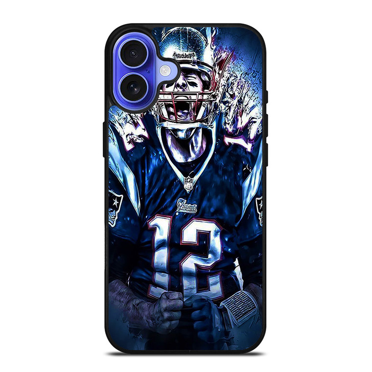 TOM BRADY NEW ENGLAND PATRIOTS NFL iPhone 16 Case Cover