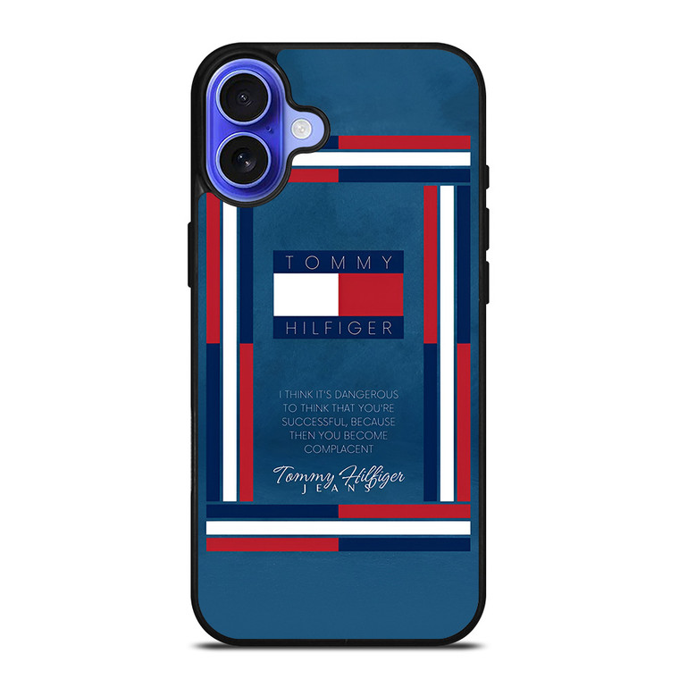 TOMMY HILFIGER LOGO QUOTE iPhone 16 Case Cover