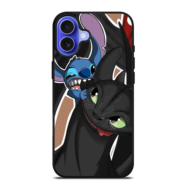 TOOTHLESS AND STITCH PLAY iPhone 16 Case Cover