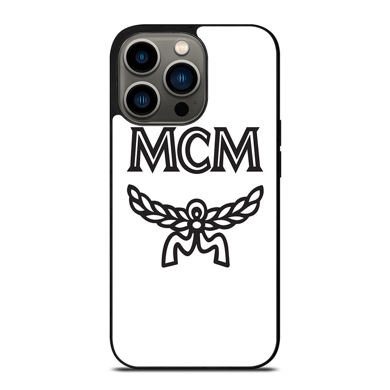 MCM WORLDWIDE WHITE iPhone 13 Pro Case Cover