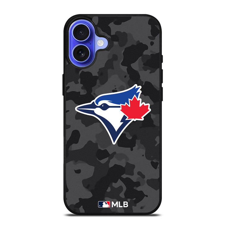 TORONTO BLUE JAYS BASEBALL BLACK CAMO iPhone 16 Case Cover