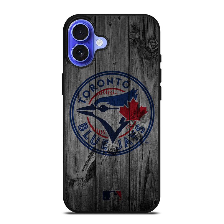 TORONTO BLUE JAYS BASEBALL MLB WOOD LOGO iPhone 16 Case Cover