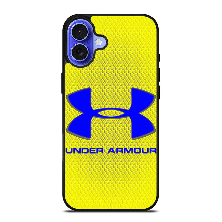 UNDER ARMOUR LOGO BLUE YELLOW iPhone 16 Case Cover