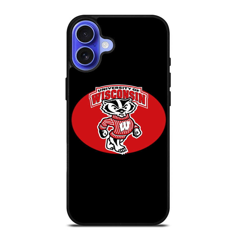 UNIVERSITY OF WISCONSIN ICON iPhone 16 Case Cover