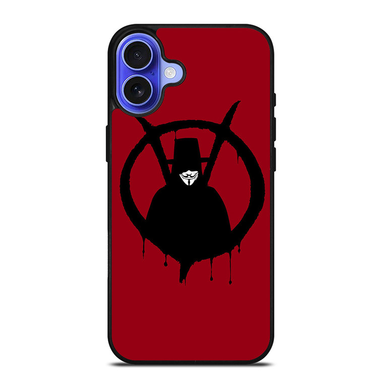 V FOR VENDETTA ICON iPhone 16 Case Cover