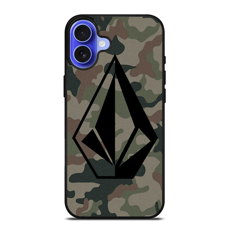 VOLCOM LOGO CAMO iPhone 16 Case Cover