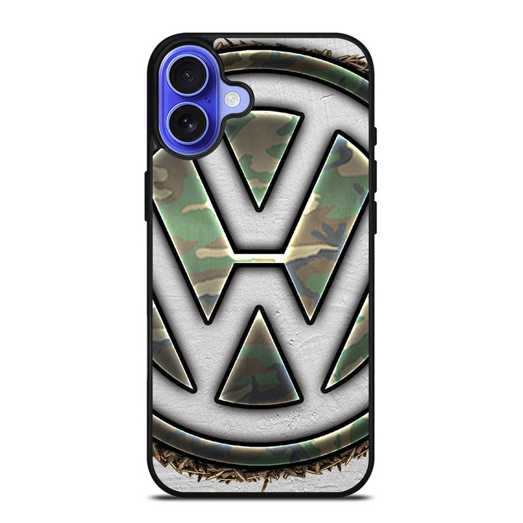 VOLKSWAGEN VW CAMO LOGO iPhone 16 Case Cover