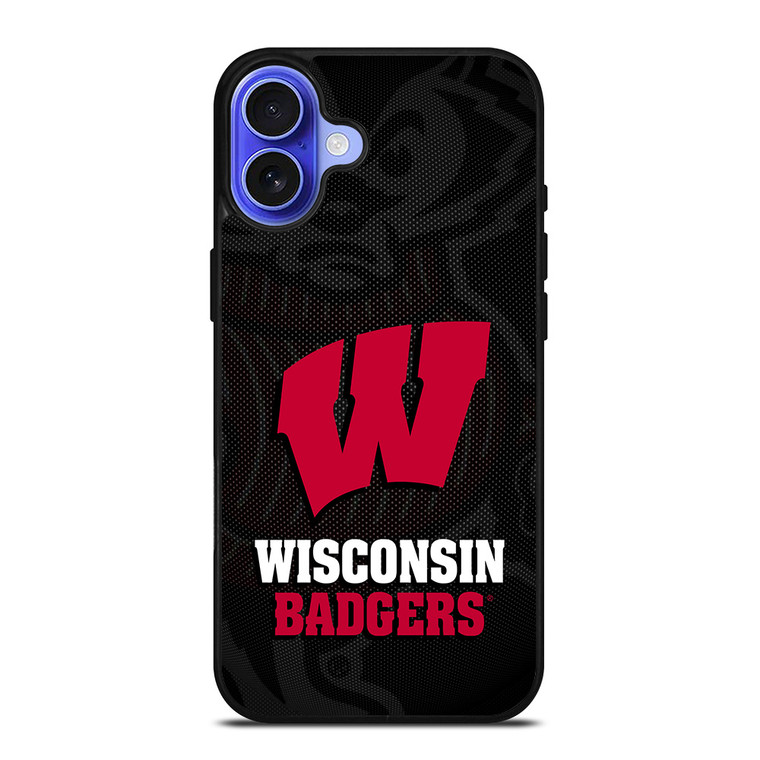 WISCONSIN BADGERS UNIVERSITY FOOTBALL iPhone 16 Case Cover