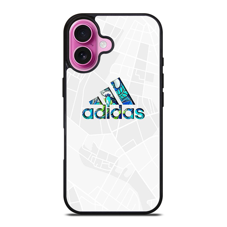 ADIDAS LOGO FLORAL SUMMER ICON iPhone 16 Plus Case Cover