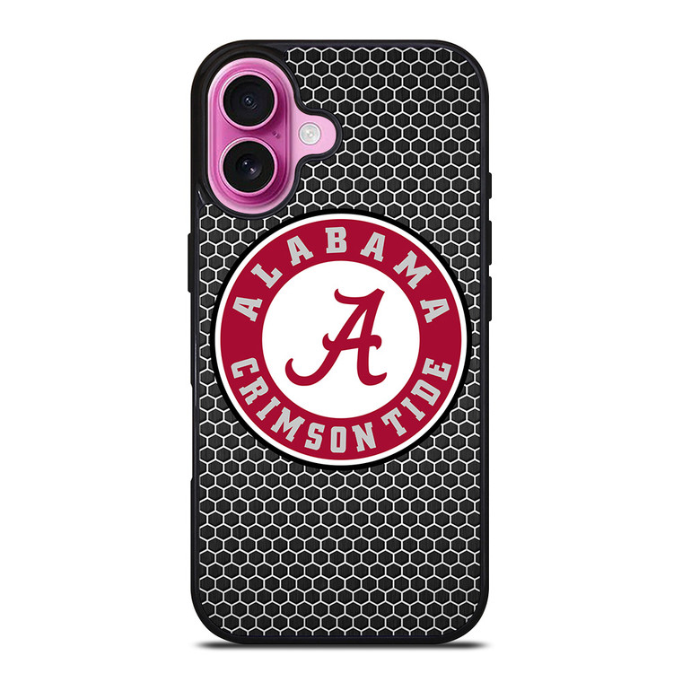 ALABAMA CRIMSON TIDE FOOTBALL METAL iPhone 16 Plus Case Cover