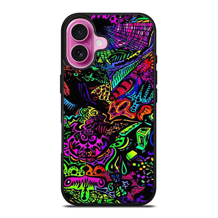 ALICE IN WONDERLAND TRIPPY PSYCHEDELIC iPhone 16 Plus Case Cover