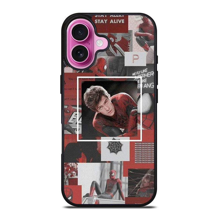 ANDREW GARFIELD SPIDER MAN COLLAGE iPhone 16 Plus Case Cover