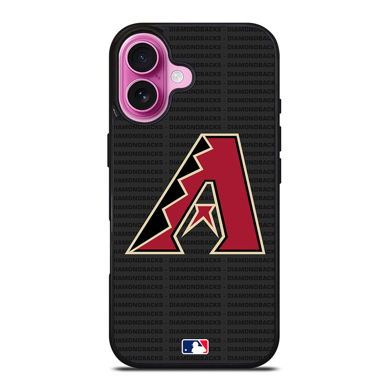 ARIZONA DIAMONDBACKS BASEBALL BLACK iPhone 16 Plus Case Cover