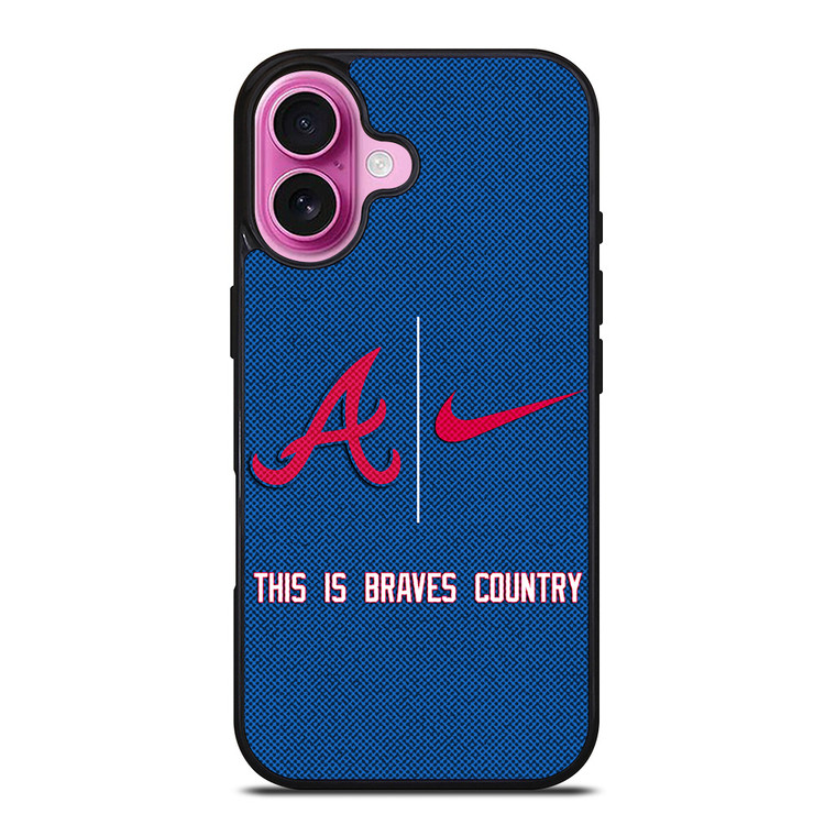 ATLANTA BRAVES NIKE MLB BASEBALL iPhone 16 Plus Case Cover