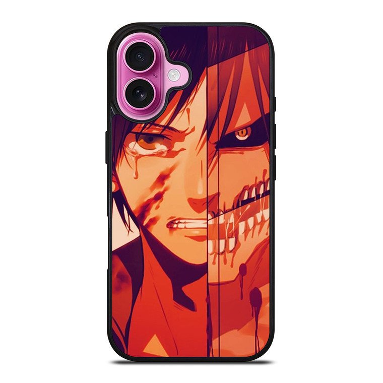ATTACK ON TITAN EREN YEAGER ANIME iPhone 16 Plus Case Cover