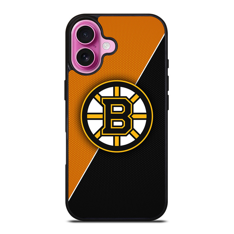 BOSTON BRUINS NHL HOCKEY LOGO iPhone 16 Plus Case Cover BOSTON BRUINS NHL HOCKEY LOGO iPhone 16 Plus Case Cover