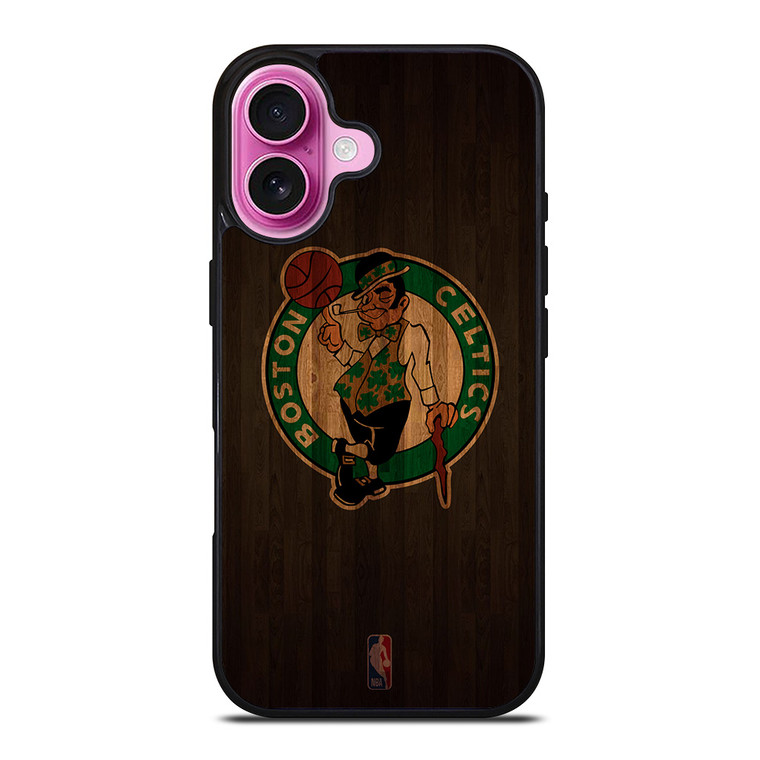 BOSTON CELTICS BASKETBALL COURT NBA iPhone 16 Plus Case Cover