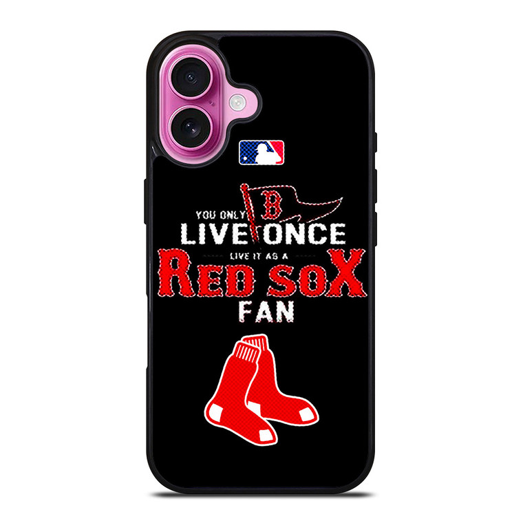 BOSTON RED SOX MLB BASEBALL FANS iPhone 16 Plus Case Cover