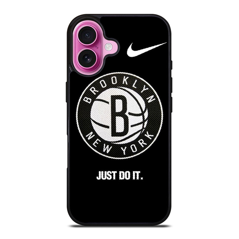 BROOKLYN NETS NBA BASKETBALL LOGO 3 iPhone 16 Plus Case Cover