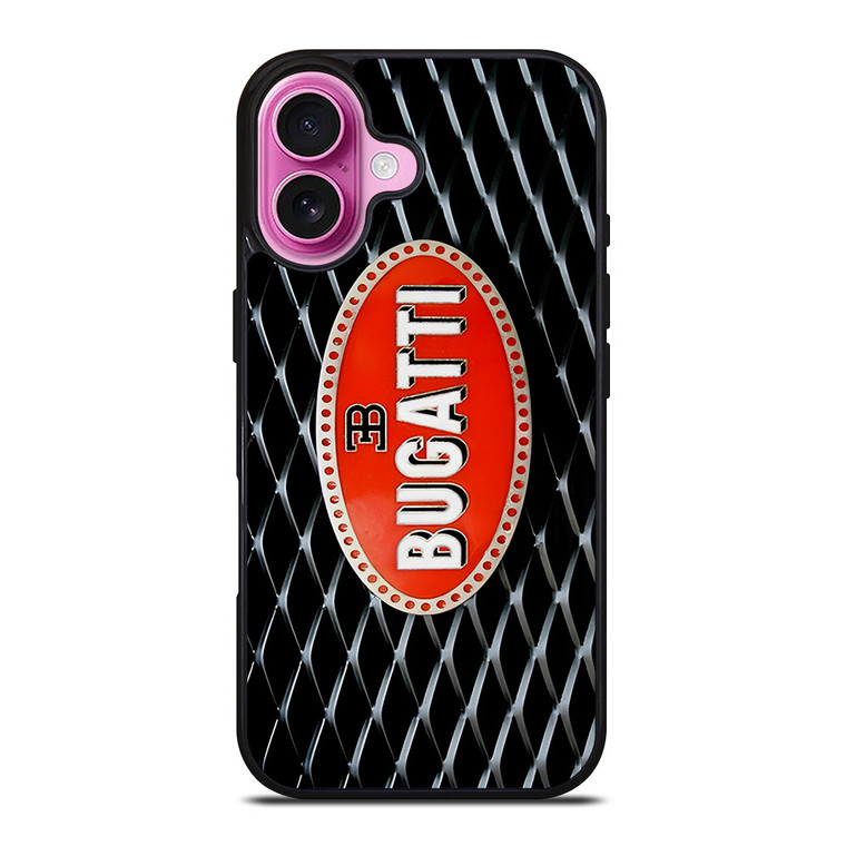 BUGATTI CARS METAL EMBLEM iPhone 16 Plus Case Cover