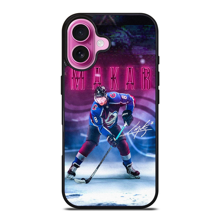 CALE MAKAR COLORADO AVALANCHE NHL iPhone 16 Plus Case Cover