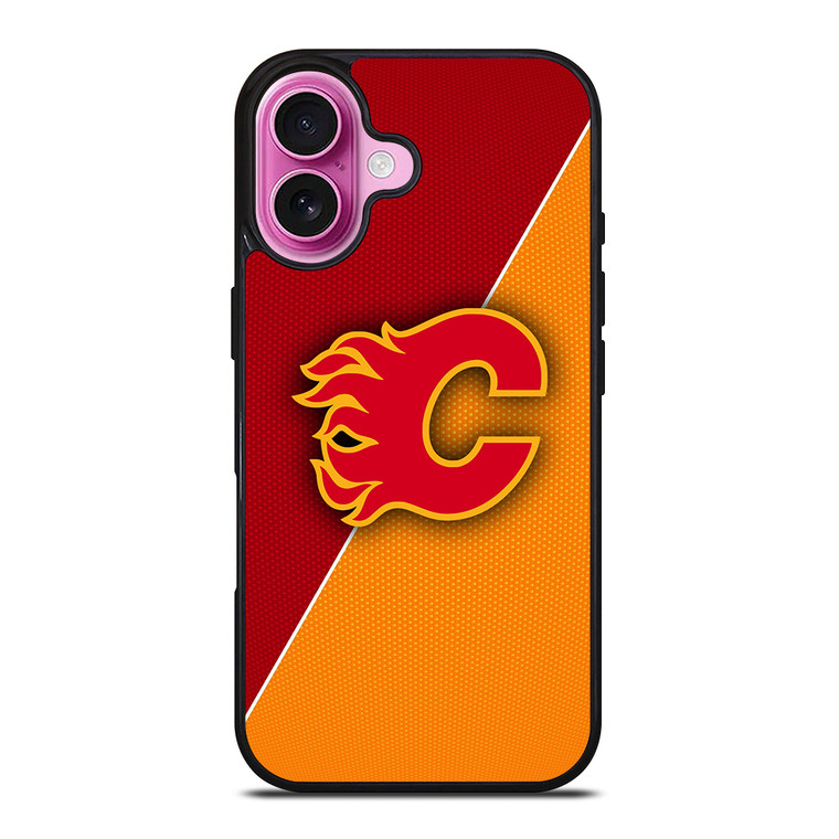 CALGARY FLAMES NHL HOCKEY LOGO iPhone 16 Plus Case Cover