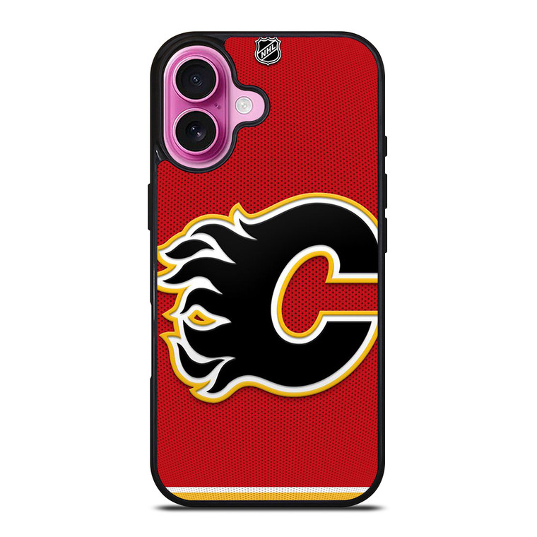CALGARY FLAMES NHL HOCKEY TEAM LOGO iPhone 16 Plus Case Cover