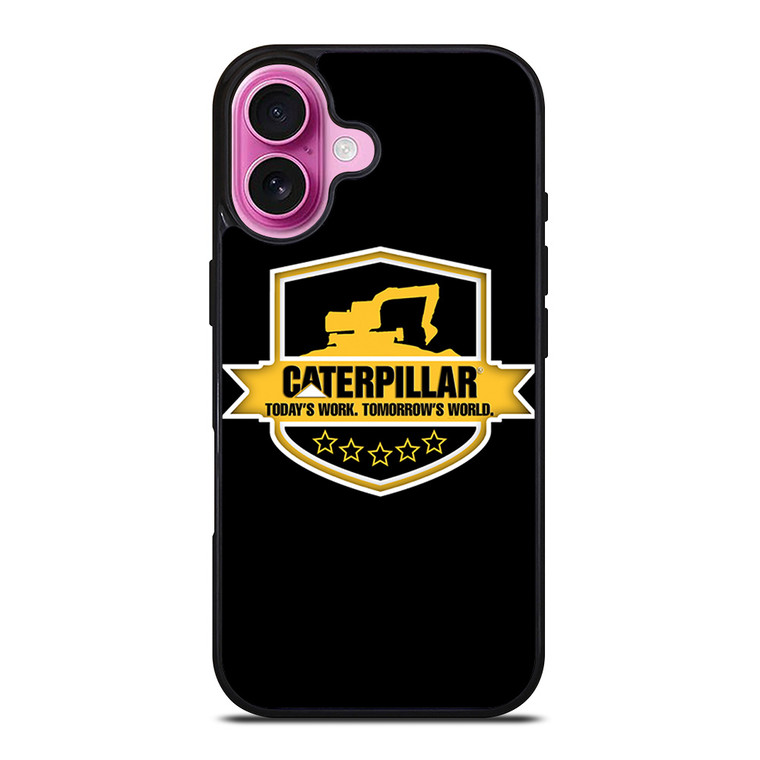 CATERPILLAR TRACTOR LOGO CAT ICON TODAY'S WORK iPhone 16 Plus Case Cover
