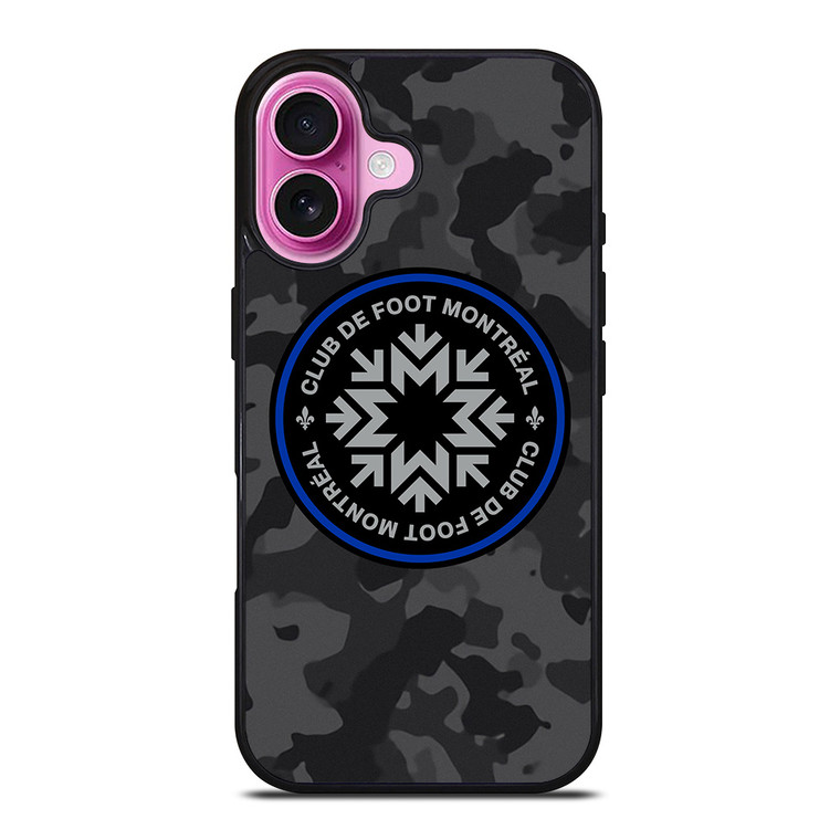 CF MONTREAL MLS BLACK CAMO iPhone 16 Plus Case Cover